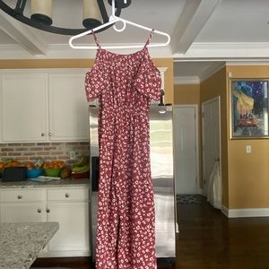 Maroon girls cold shoulder romper. Super cute. Worn once. Excellent used cond
